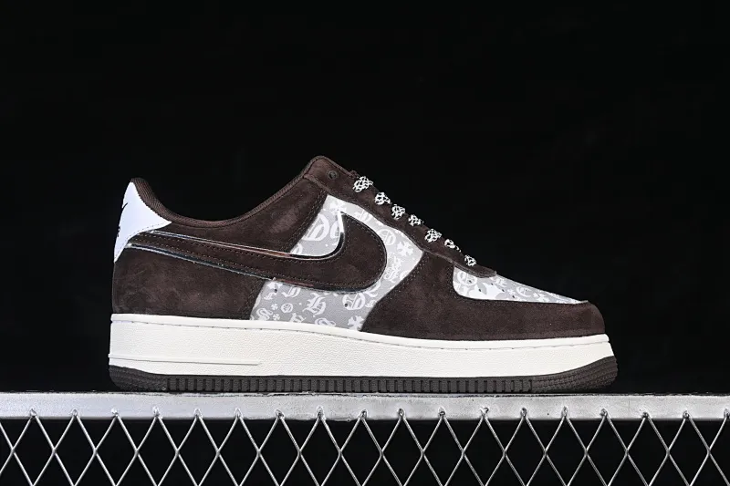 All categories Nk Air Force 1 Air Force series Nk Air Force 1 Low Air Force low top Nike Air Force 1'07 Low Crow Heart joint light chestnut suede Air Force 1 low top casual sneakers SY1388-010
